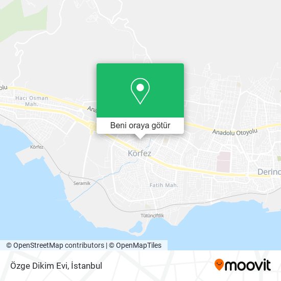 Özge Dikim Evi harita