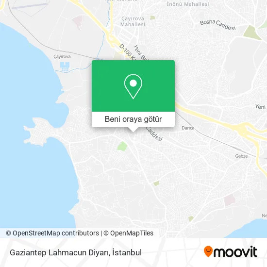 Gaziantep Lahmacun Diyarı harita
