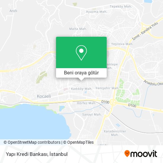 Yapı Kredi Bankası harita