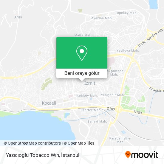 Yazıcıoglu Tobacco Wın harita