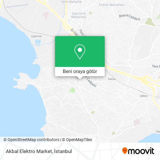 Akbal Elektro Market harita