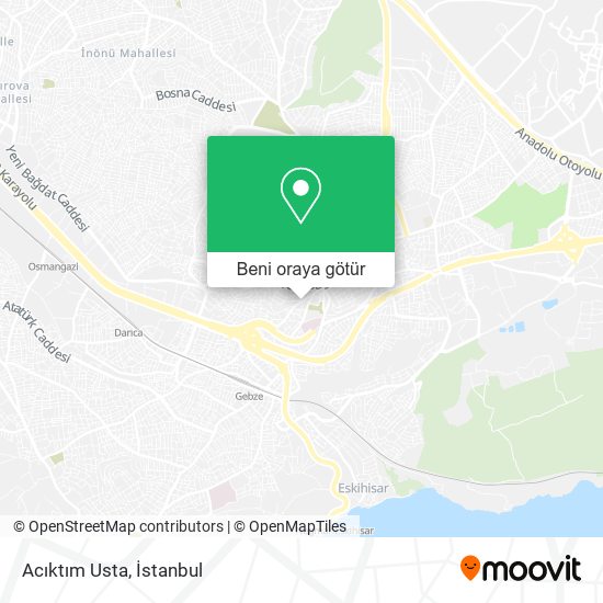 Acıktım Usta harita