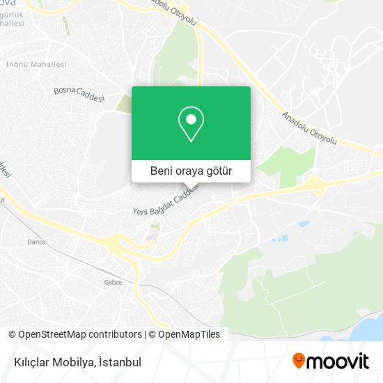 Kılıçlar Mobilya harita