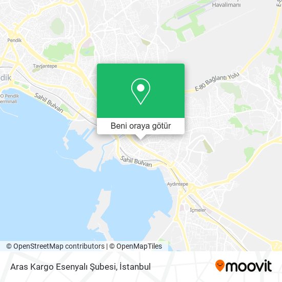 Aras Kargo Esenyalı Şubesi harita