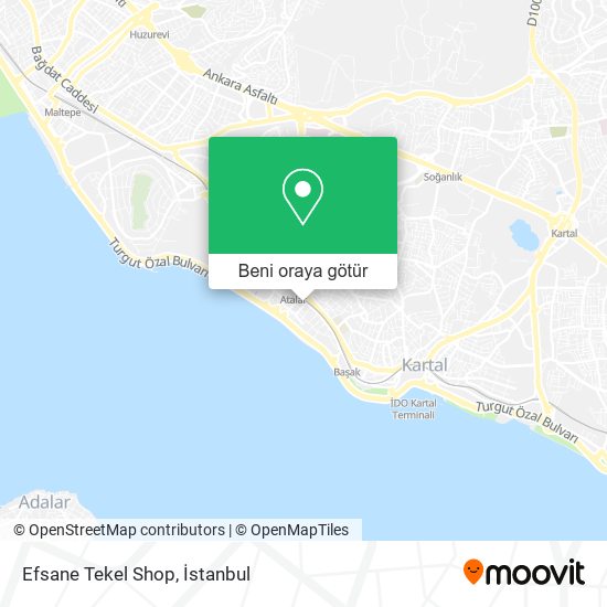 Efsane Tekel Shop harita