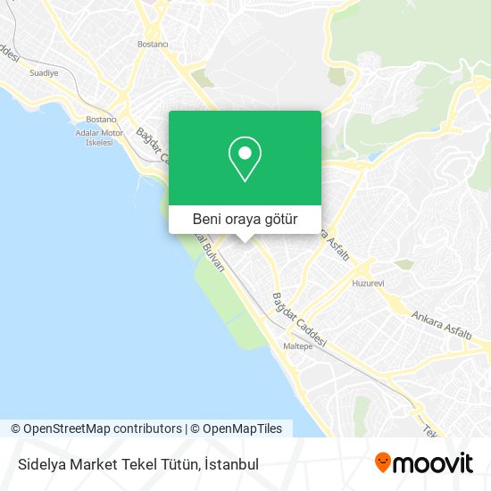 Sidelya Market Tekel Tütün harita