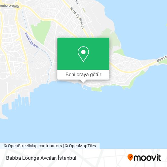 Babba Lounge Avcilar harita