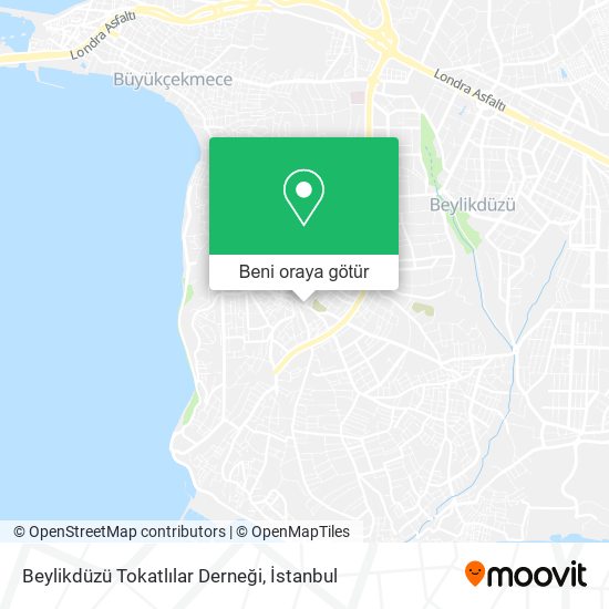 Beylikdüzü Tokatlılar Derneği harita