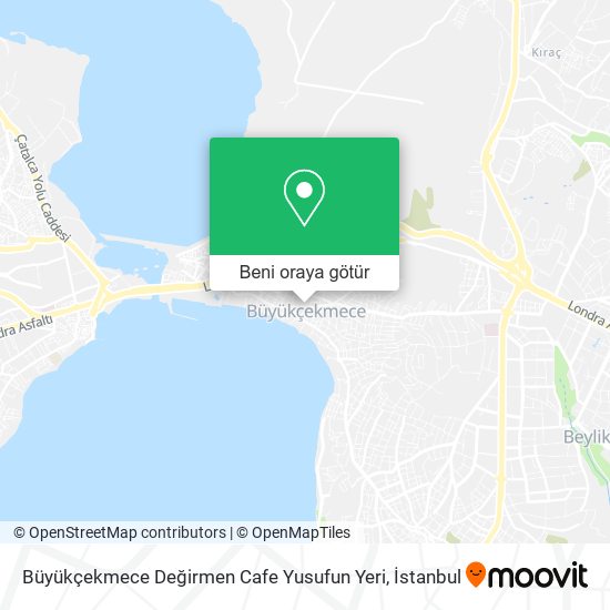 Büyükçekmece Değirmen Cafe Yusufun Yeri harita
