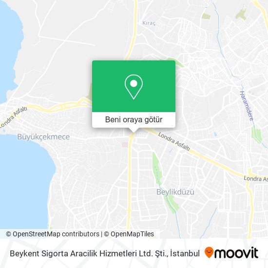 Beykent Sigorta Aracilik Hizmetleri Ltd. Şti. harita