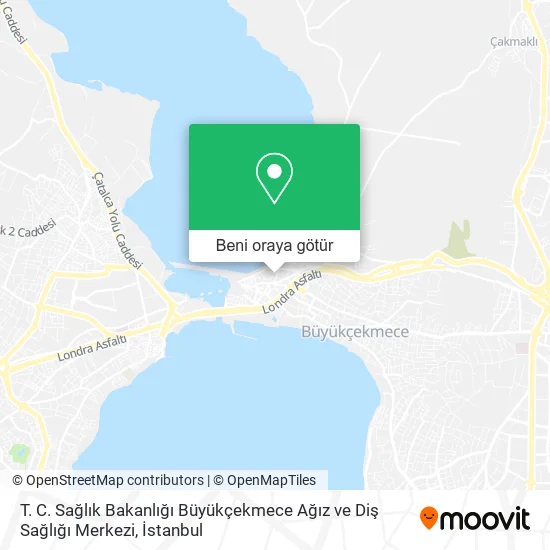 T. C. Sağlık Bakanlığı Büyükçekmece Ağız ve Diş Sağlığı Merkezi harita