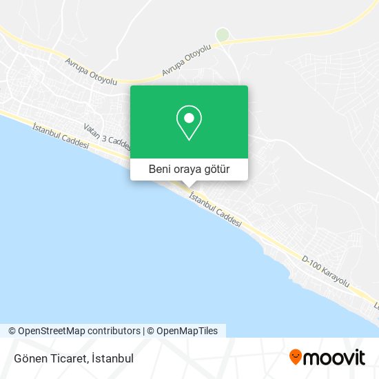 Gönen Ticaret harita
