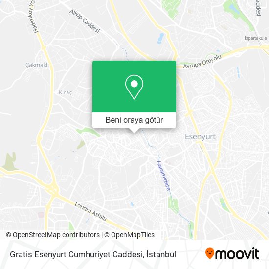 Gratis Esenyurt Cumhuriyet Caddesi harita