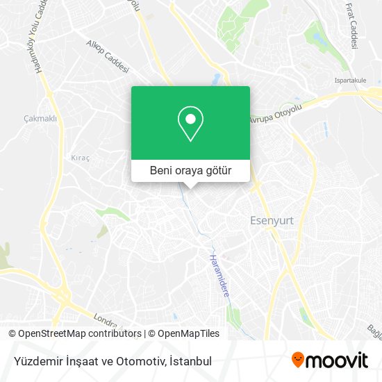 Yüzdemir İnşaat ve Otomotiv harita