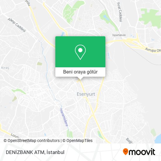 DENİZBANK ATM harita
