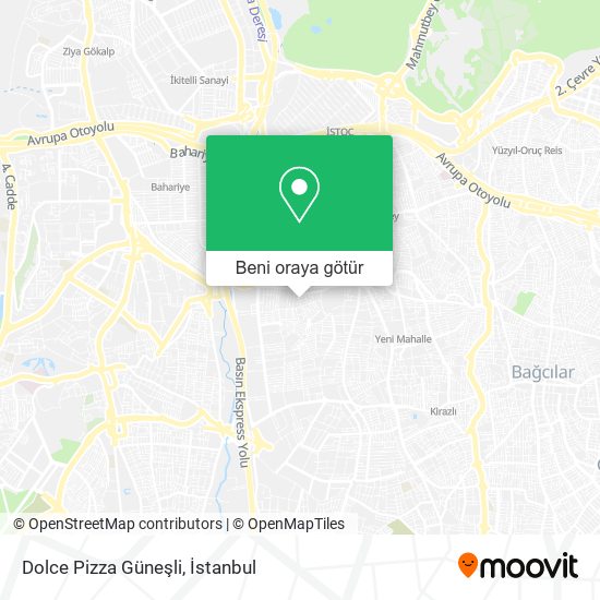 Dolce Pizza Güneşli harita