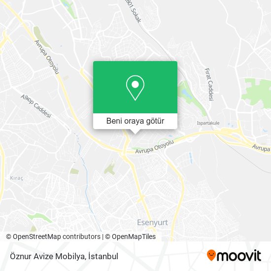 Öznur Avize Mobilya harita