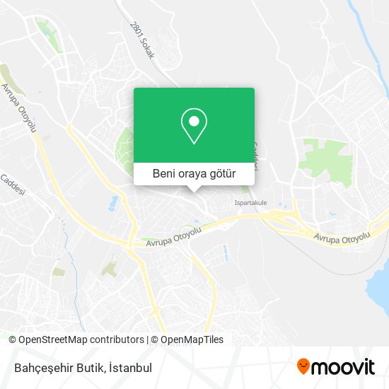 Bahçeşehir Butik harita