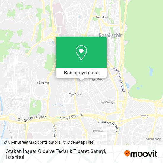 Atakan İnşaat Gıda ve Tedarik Ticaret Sanayi harita