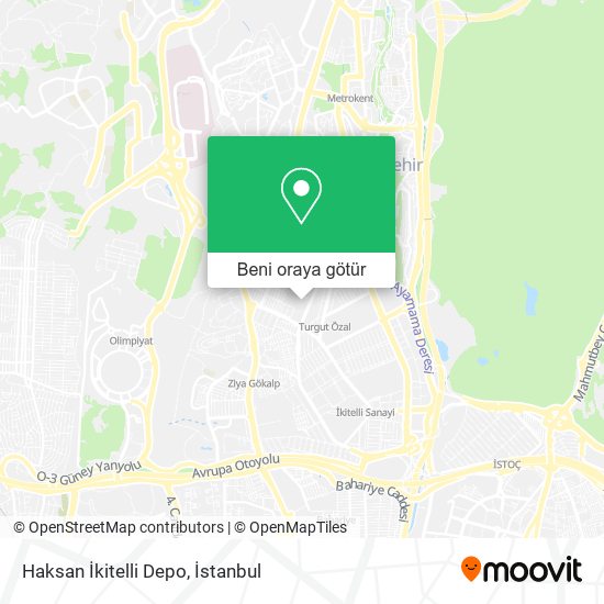 Haksan İkitelli Depo harita