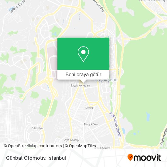 Günbat Otomotiv harita