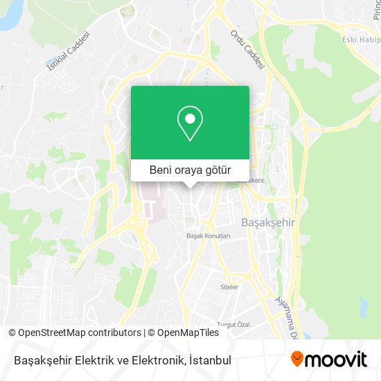 Başakşehir Elektrik ve Elektronik harita