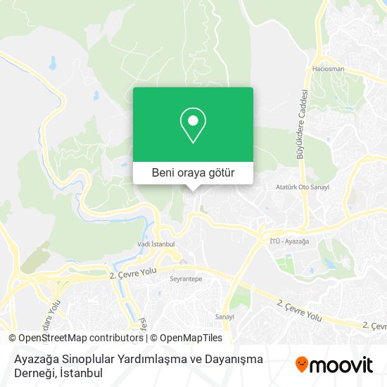 Ayazağa Sinoplular Yardımlaşma ve Dayanışma Derneği harita