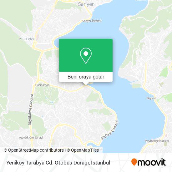 Yeniköy Tarabya Cd. Otobüs Durağı harita