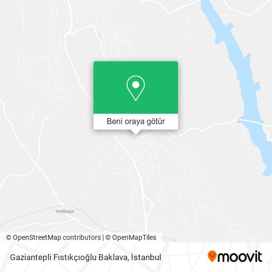 Gaziantepli Fıstıkçıoğlu Baklava harita