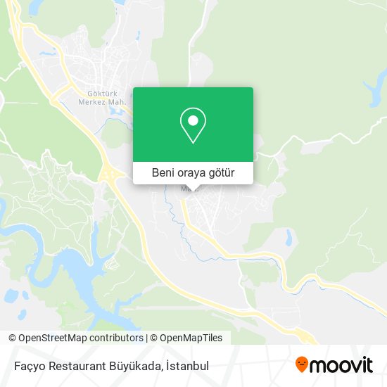Façyo Restaurant Büyükada harita