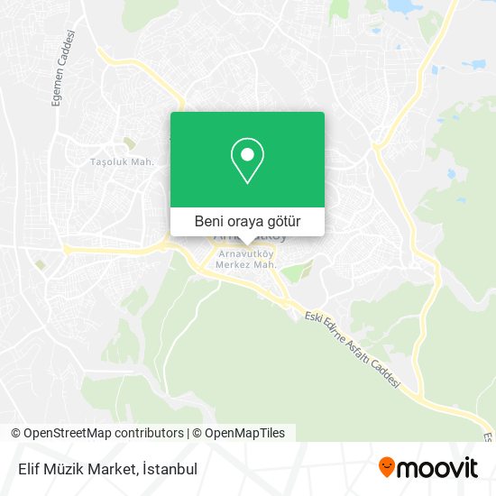 Elif Müzik Market harita