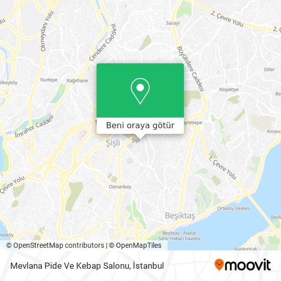 Mevlana Pide Ve Kebap Salonu harita