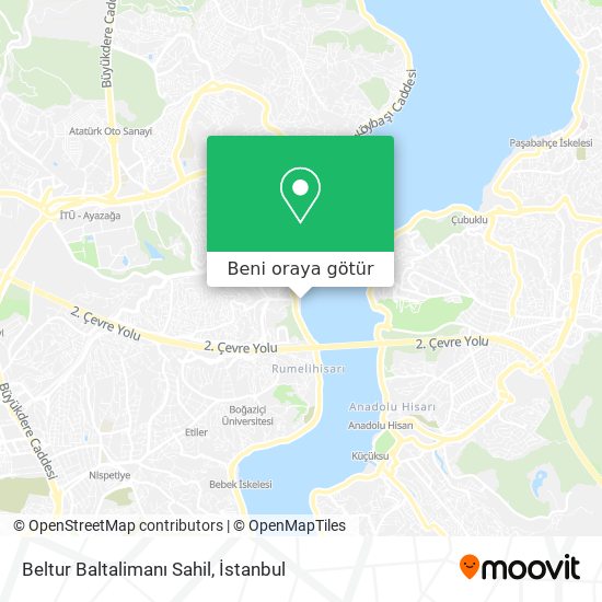 Beltur Baltalimanı Sahil harita