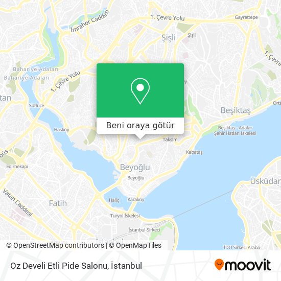 Oz Develi Etli Pide Salonu harita