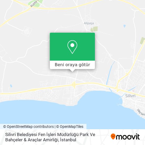 Silivri Belediyesi Fen İşleri Müdürlüğü Park Ve Bahçeler & Araçlar Amirliği harita