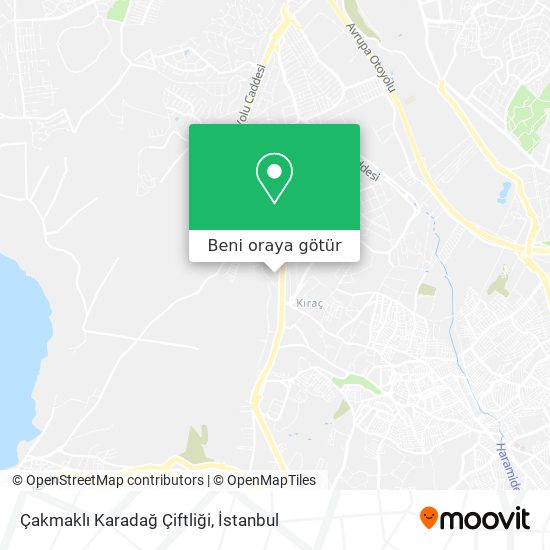 Çakmaklı Karadağ Çiftliği harita