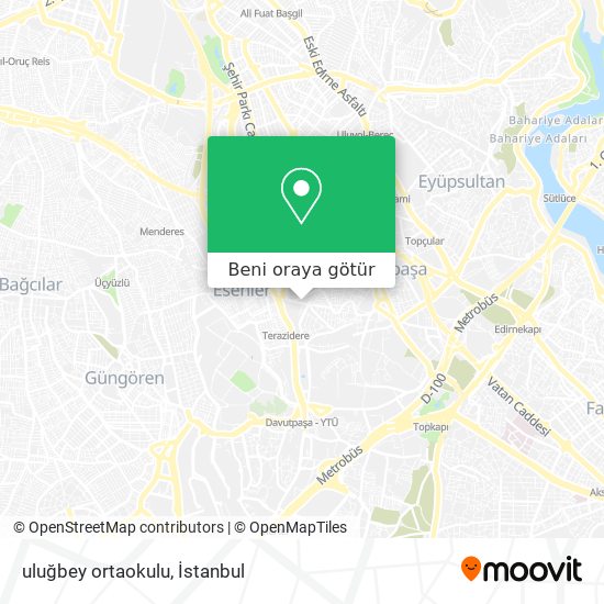 uluğbey ortaokulu harita