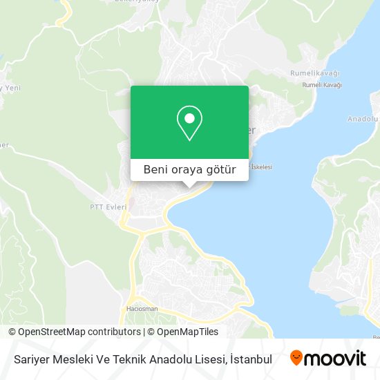 Sariyer Mesleki Ve Teknik Anadolu Lisesi harita