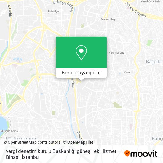 vergi denetim kurulu Başkanlığı güneşli ek Hizmet Binasi harita