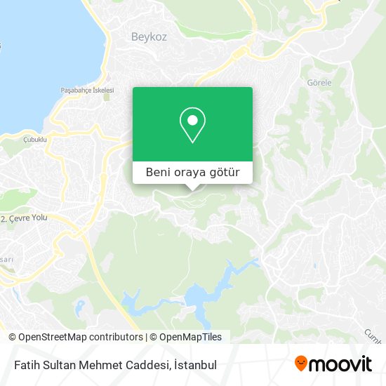 Fatih Sultan Mehmet Caddesi harita