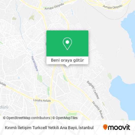 Kırımlı İletişim Turkcell Yetkili Ana Bayii harita