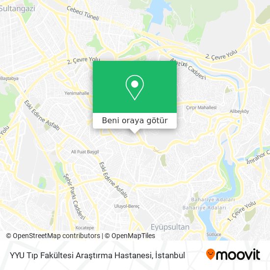 YYU Tıp Fakültesi Araştırma Hastanesi harita