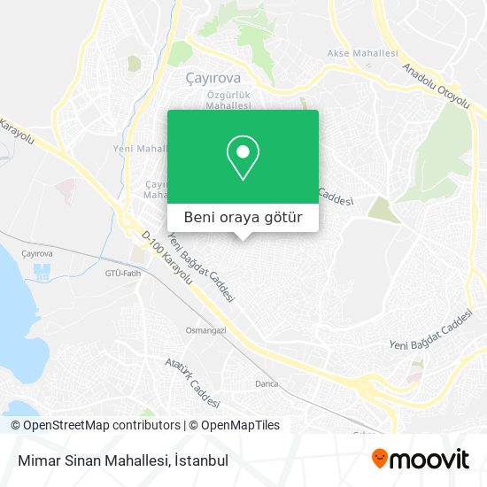 Mimar Sinan Mahallesi harita