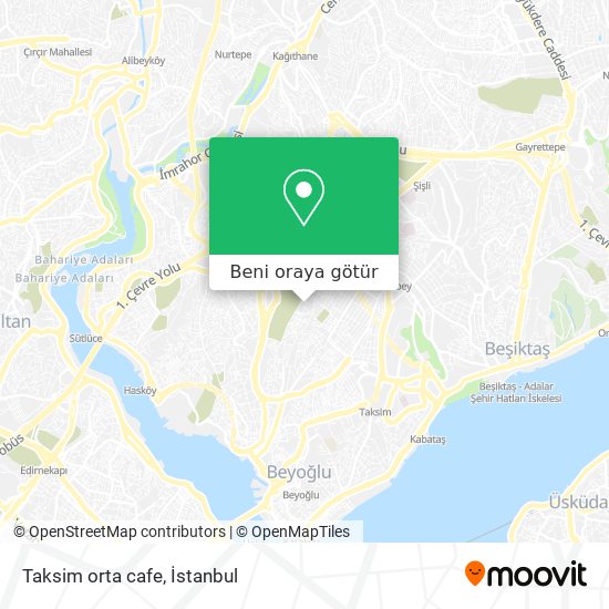 Taksim orta cafe harita