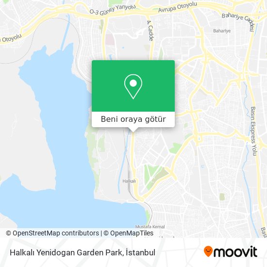 Halkalı Yenidogan Garden Park harita