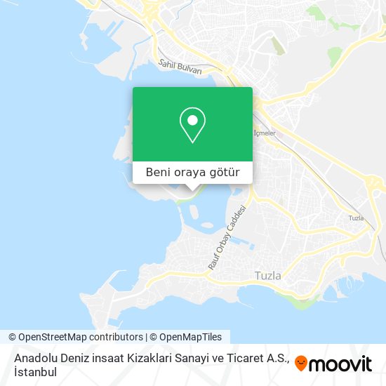 Anadolu Deniz insaat Kizaklari Sanayi ve Ticaret A.S. harita