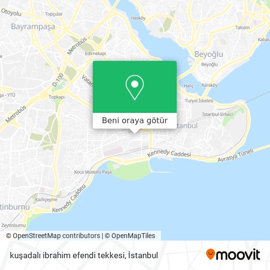 kuşadalı ibrahim efendi tekkesi harita