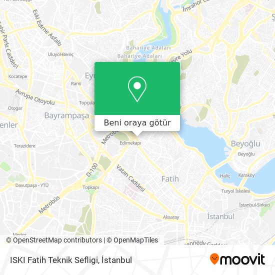 ISKI Fatih Teknik Sefligi harita