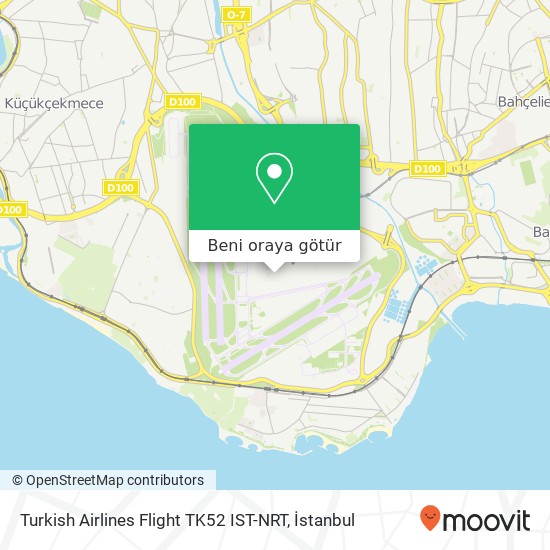 Turkish Airlines Flight TK52 IST-NRT harita