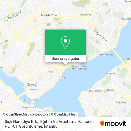 Şişli Hamidiye Etfal Eğitim Ve Araştırma Hastanesi PET-CT Görüntüleme harita